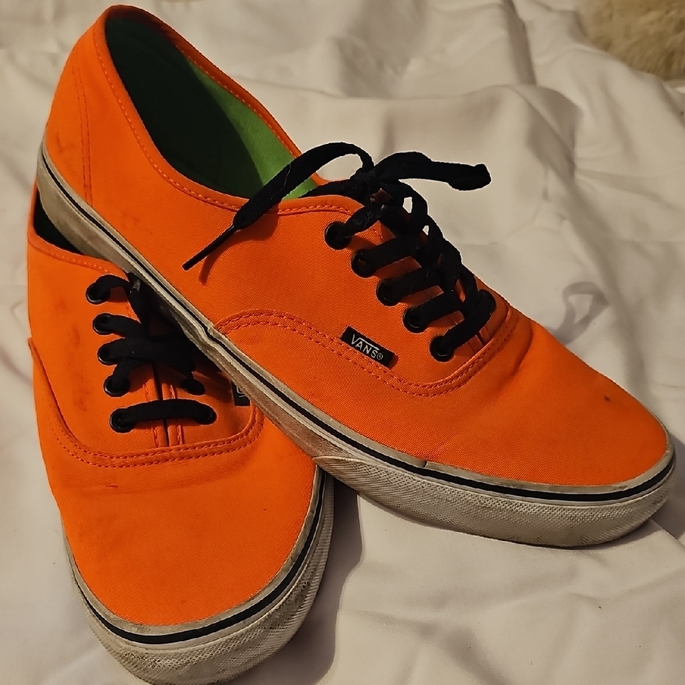 Vans Men's Bright Orange Sneakers